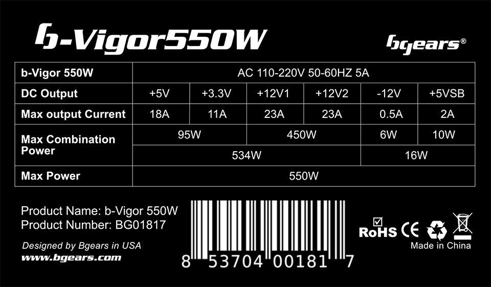 b-Vigor550W